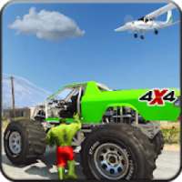 Superhero Monster Truck Race: Monster Hero Stunts