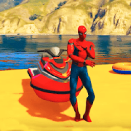 ikon Super Hero Extreme Jet Ski Racing: Paw Racing Game