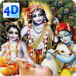 4D Krishna Balaram Live Wallpaper