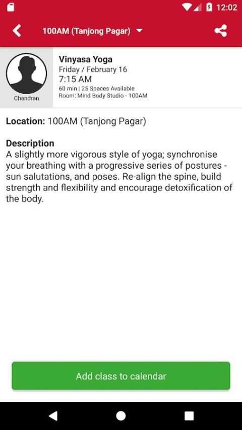 Class Booker Fitness First SG screenshot 1