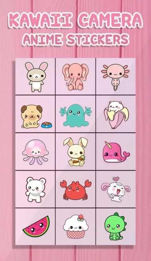 Kawaii Camera Anime Stickers screenshot 7