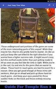 Guide for Temple Run 2 screenshot 2