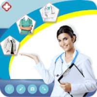 Female Doctor Photo Suit Editor: Doctor Uniform on 9Apps