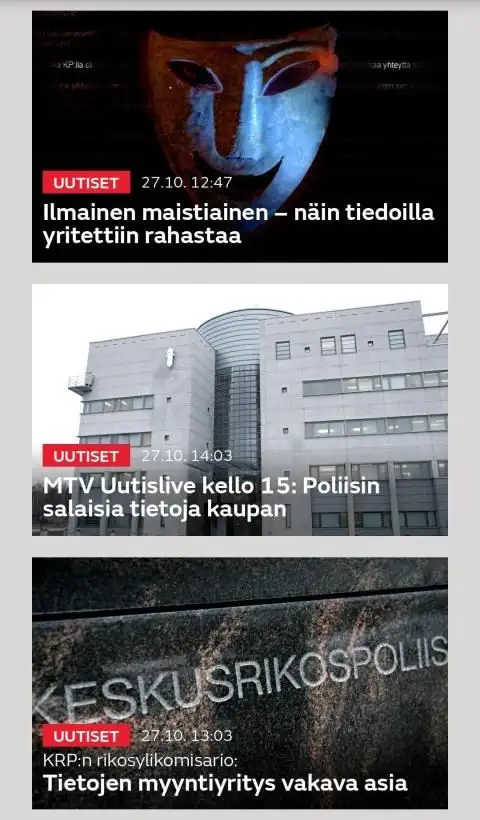 MTV Uutiset Screenshot