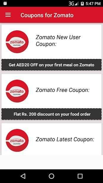 Free Coupon Codes for Zomato - Food Ordering screenshot 5