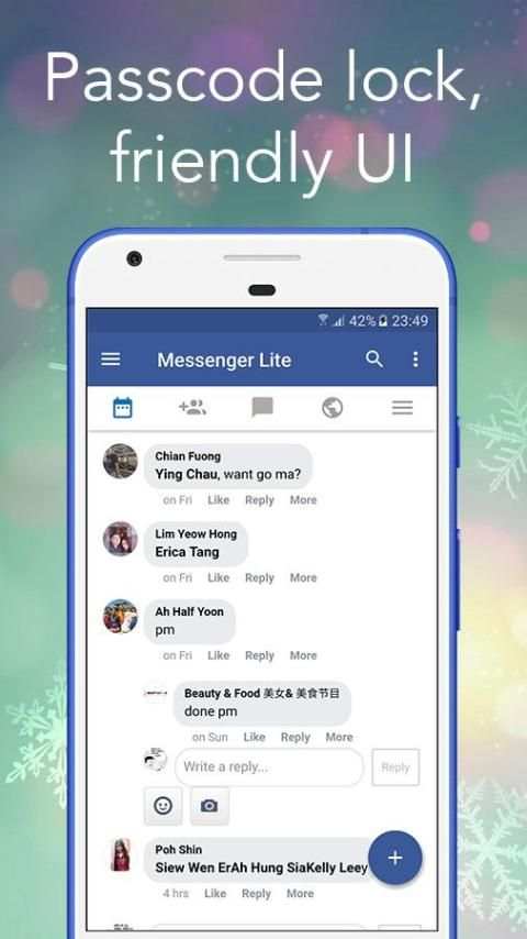 Lite Messenger - Faster Messenger screenshot 1