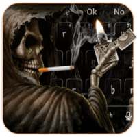 Smoking Skull Lighter Keyboard
