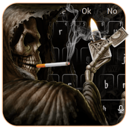 Smoking Skull Lighter Keyboard आइकन