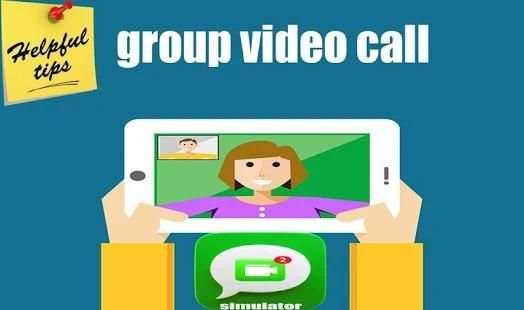 Free Group Video Call For Whatsapp - Simulated screenshot 1