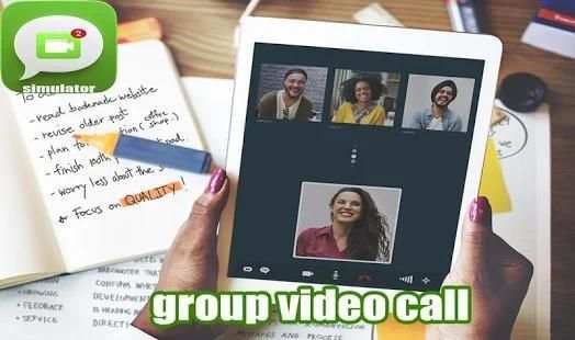 Free Group Video Call For Whatsapp - Simulated screenshot 3