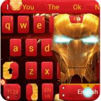 red technology keyboard Iron man keyboard on 9Apps