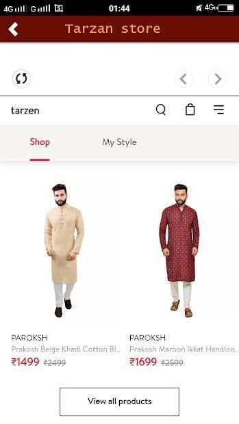 Tarzen Online Shopping App screenshot 1