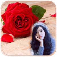 Red Rose Photo Frame