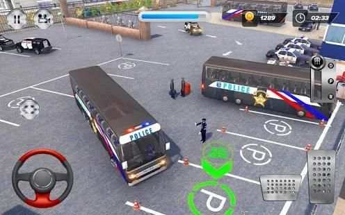 Police Bus Parking 3D Game: Police Driver screenshot 1