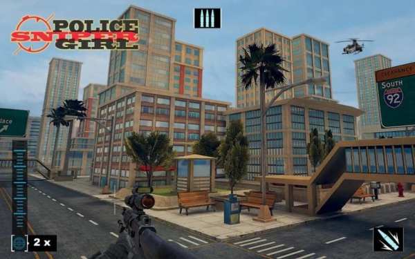 Police Sniper Girl 3D screenshot 4