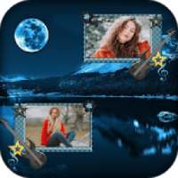 Moon Light Dual Photo Frame on 9Apps