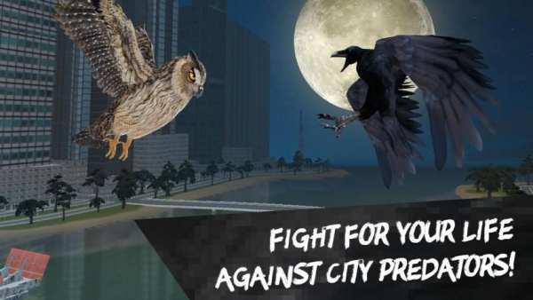 City Bird Crow Simulator 3D स्क्रीनशॉट 3