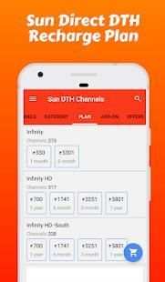 Channel list for Sun Direct DTH, Sun DTH Recharge screenshot 1