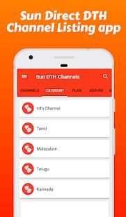 Channel list for Sun Direct DTH, Sun DTH Recharge screenshot 4