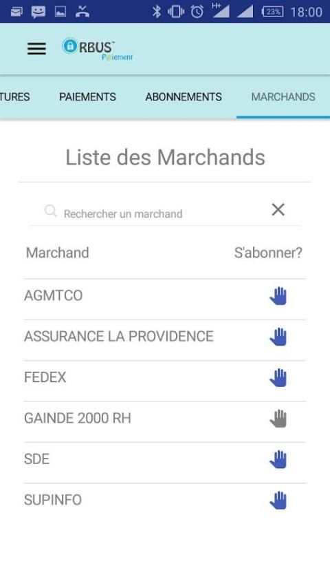 Orbus Paiement Mobile screenshot 3