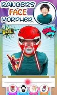 Poԝer Rangers Face Morpher screenshot 4