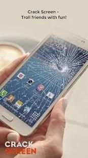 Broken Screen Prank & Cracked Screen Phone Fire 3D screenshot 3