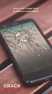 Broken Screen Prank & Cracked Screen Phone Fire 3D screenshot 1