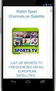 Sport Tv Channels स्क्रीनशॉट 2