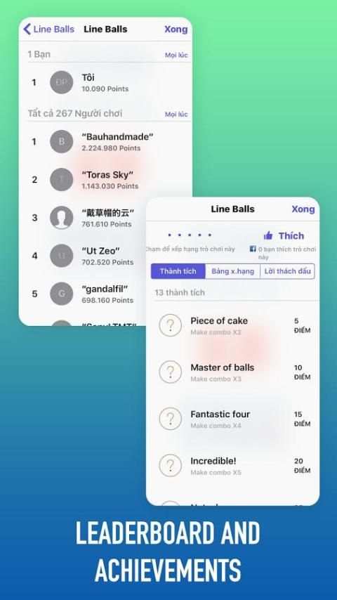 Line Ball - free classic lines game screenshot 1