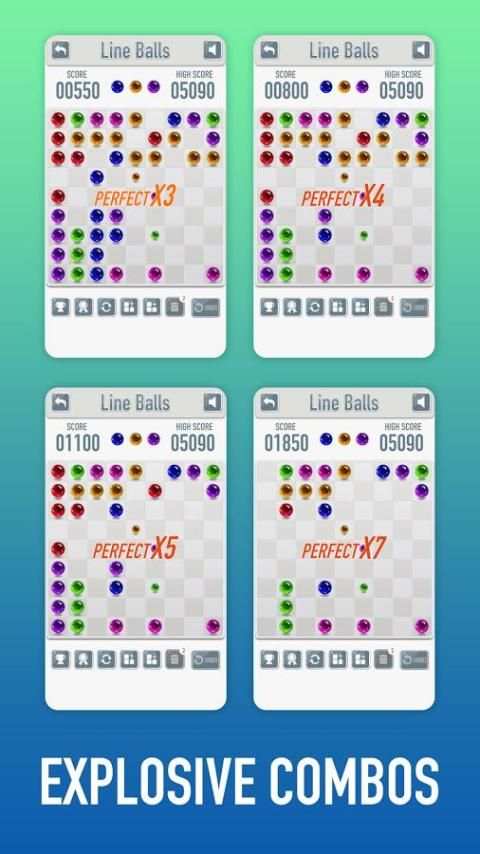 Line Ball - free classic lines game screenshot 3