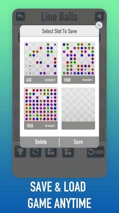 Line Ball - free classic lines game screenshot 2