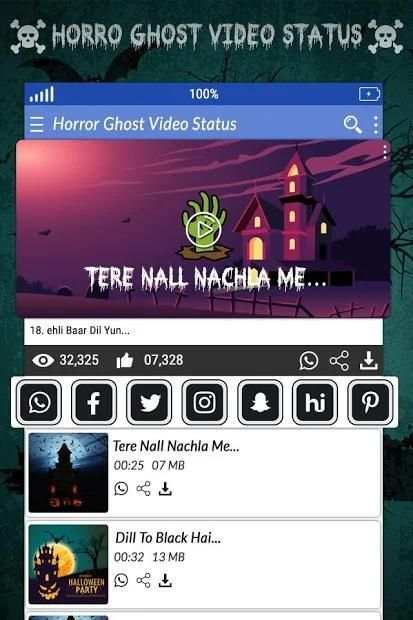 Horror Video Status स्क्रीनशॉट 4