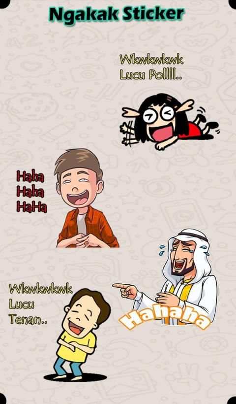 Stiker New Ngakak - WAStickerApps screenshot 1