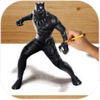 How To Draw Black Panther | Fans