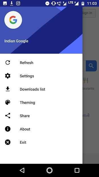 Indian google screenshot 2