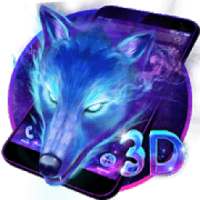 3D Galaxy Wolf Theme on 9Apps