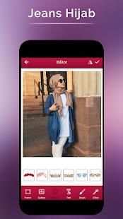 Jeans Hijab Photo Suit screenshot 4