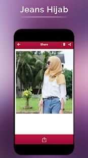 Jeans Hijab Photo Suit screenshot 1