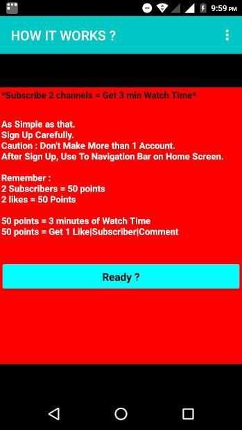 Increase Youtube Watch Time and Subscribers screenshot 3