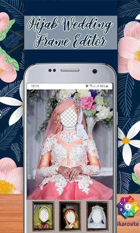 Hijab Pernikahan Editor Bingkai स्क्रीनशॉट 3
