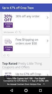 Coupons for Pretty Little Thing screenshot 1