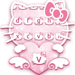 ikon *Pink Kawaii Kitty Keyboard Theme