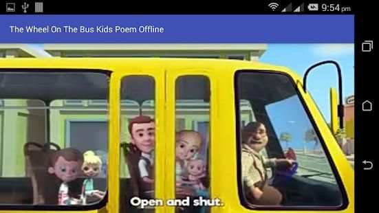 The Wheels On the Bus Kids Poem screenshot 2