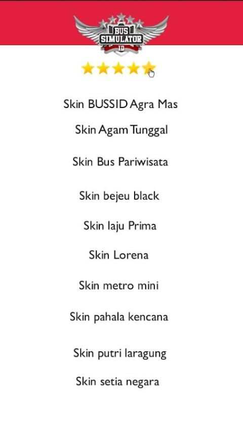 Skin Bus Simulator Indonesia HD screenshot 5