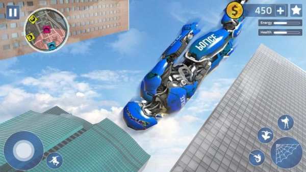 Real Flying Spider Ninja Rope Hero Vice Town Crime screenshot 2