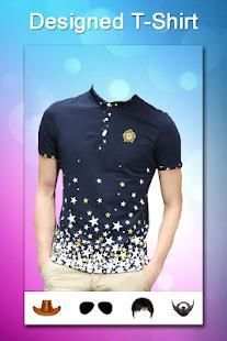 Men Designed T-Shirt Foto Suit Editor screenshot 3