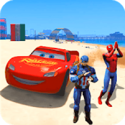 ikon Superhero Hill Climb Legend Racing: Lightning Car