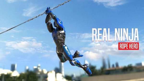 Real Flying Spider Ninja Rope Hero Vice Town Crime screenshot 5