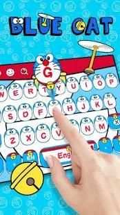 Blue cat keyboard screenshot 2