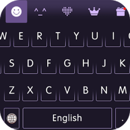 ikon Keyboard -Boto : Black Purple